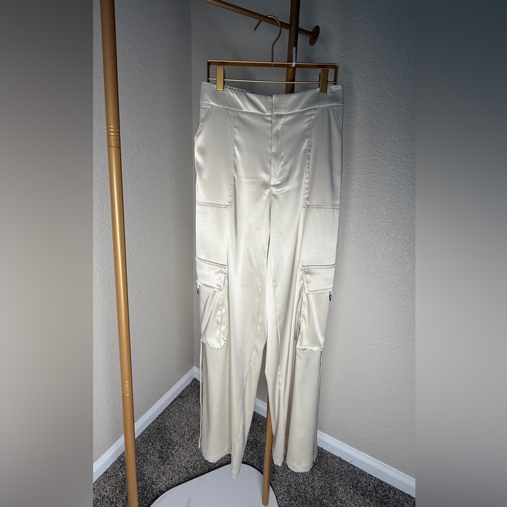 Shein White Straight Leg Pants
